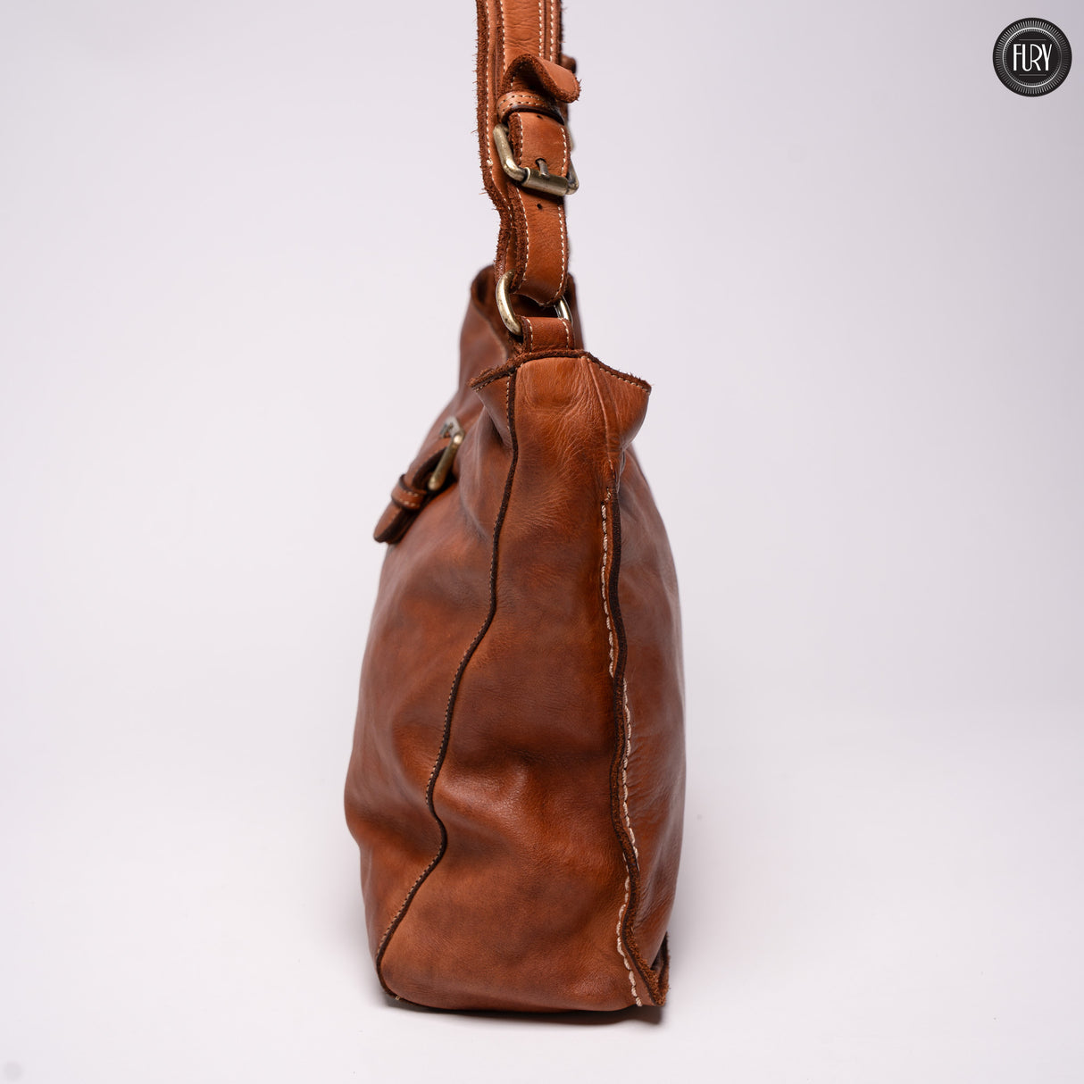 Sandy leather bag