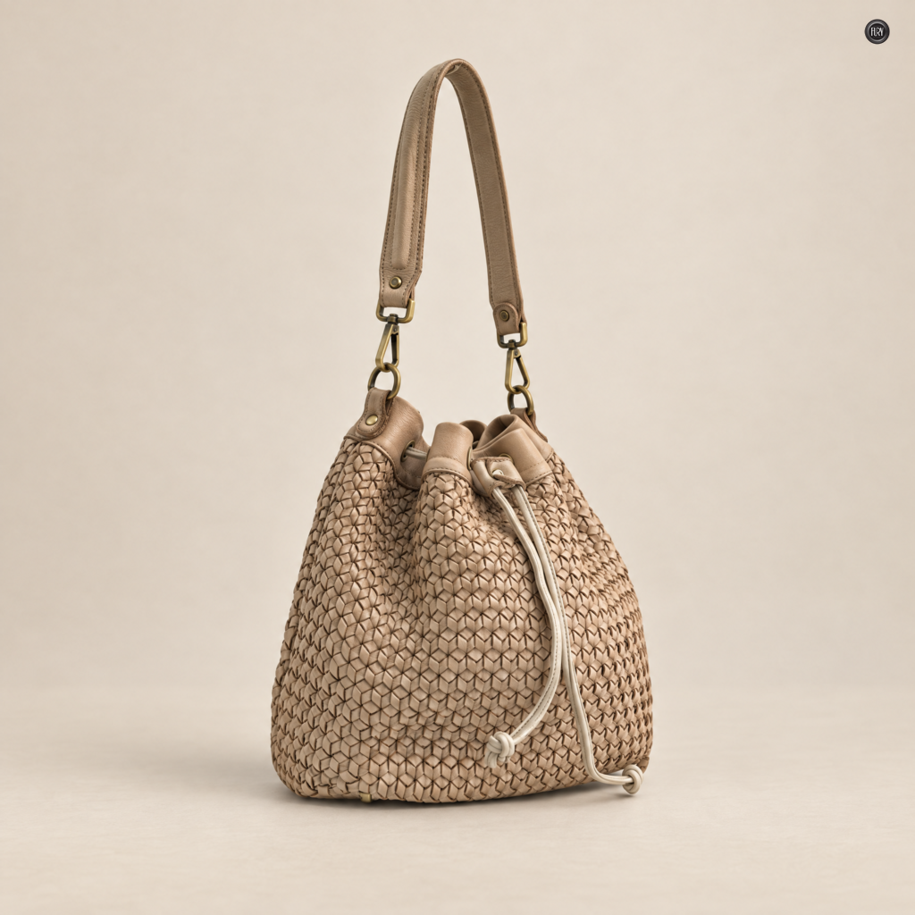 Borsa Tosca in pelle intrecciata