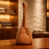 Borsa Elvira in pelle intrecciata