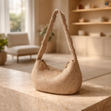 Borsa Elvira in pelle intrecciata