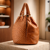 Borsa Caterina Lume in pelle intrecciata