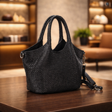 Borsa Nola Maxi in pelle intrecciata