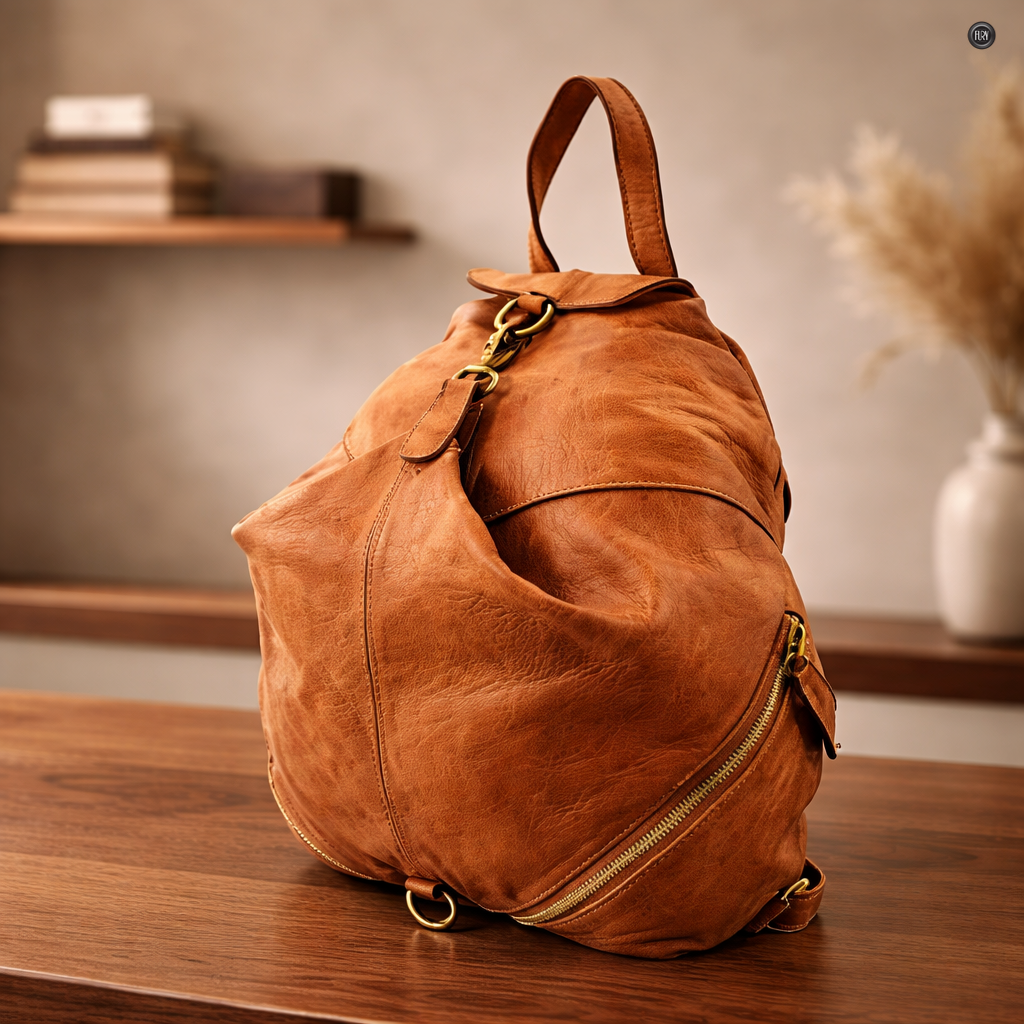 Zaino Ermete in pelle