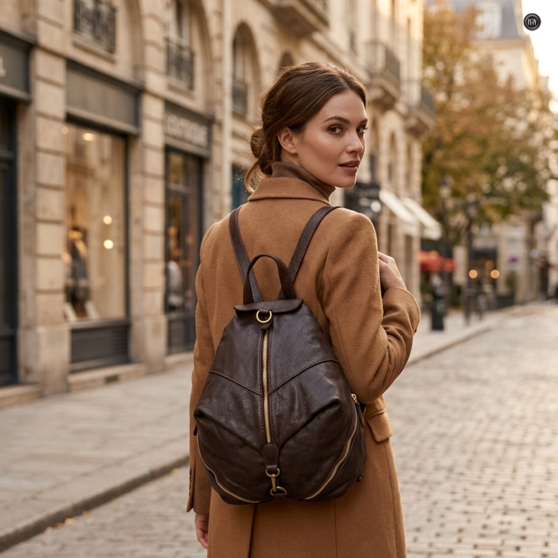 Zaino Ermete in pelle