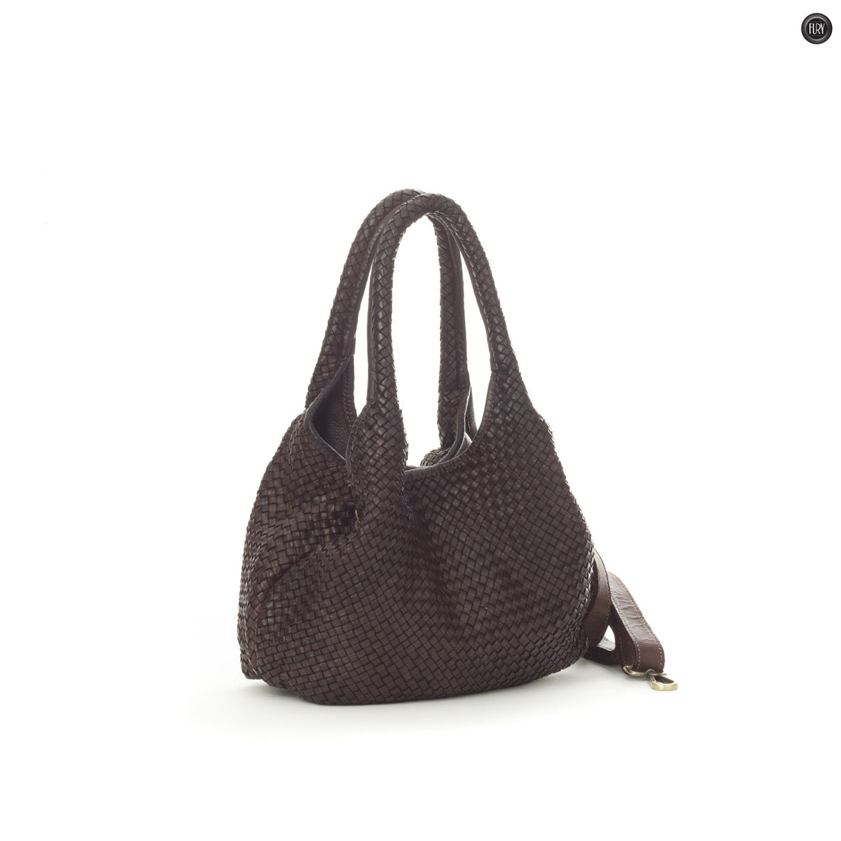 Borsa Nola in pelle intrecciata