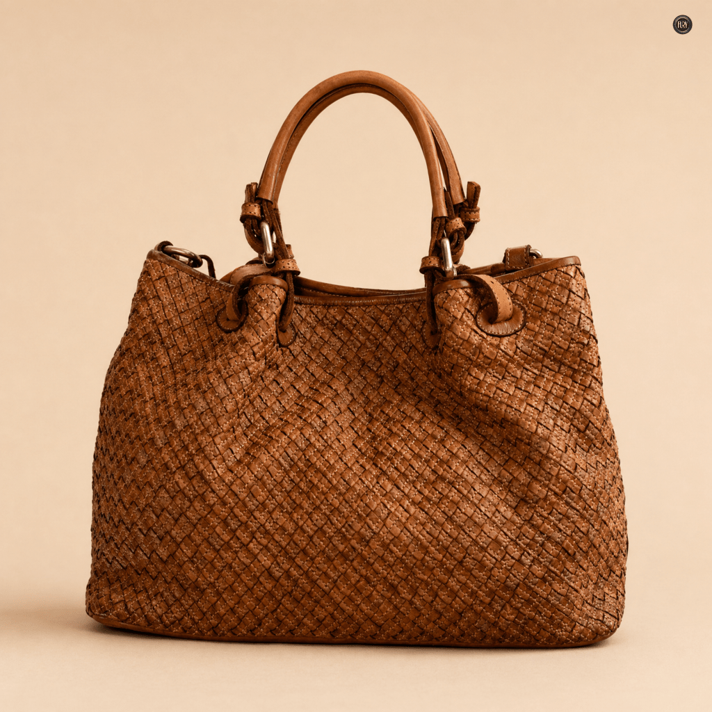 Borsa Agata in pelle intrecciata - Fury