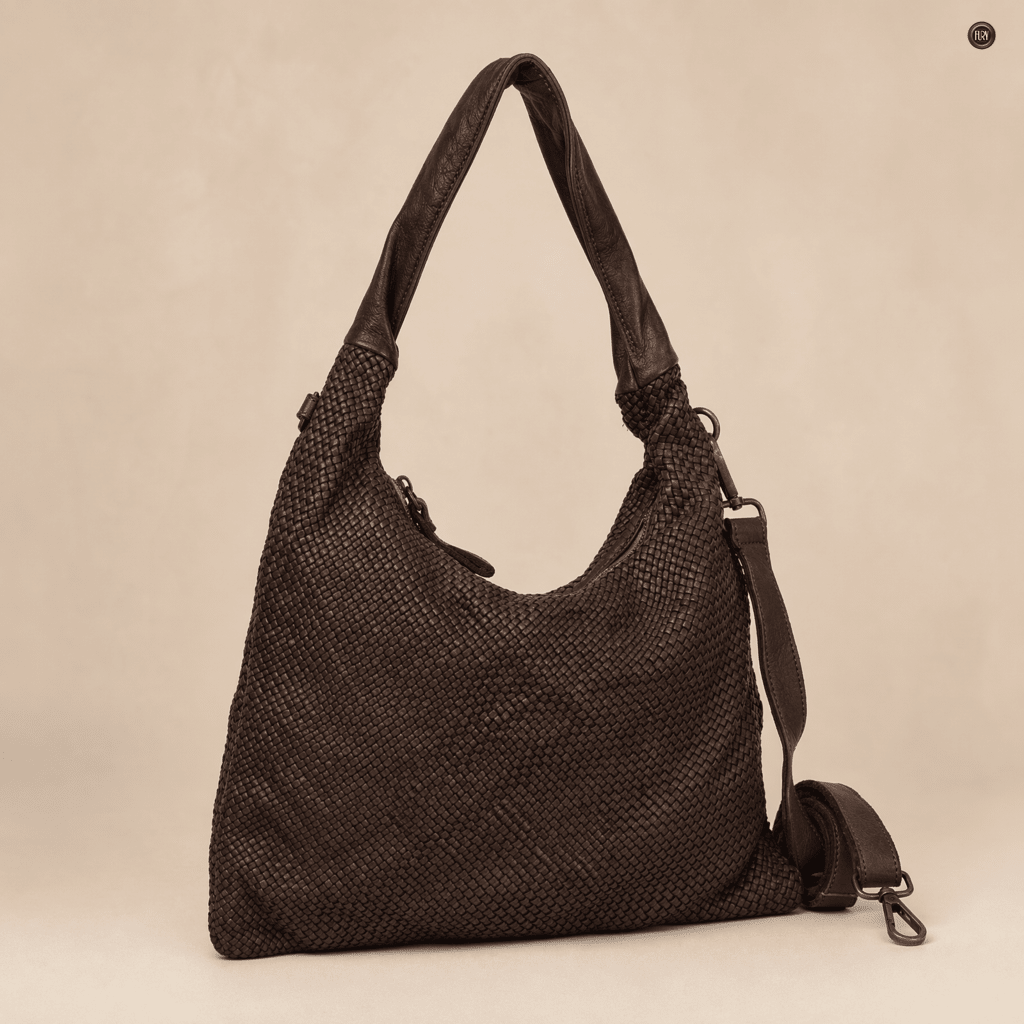 Borsa Anastasia in pelle intrecciata - Fury