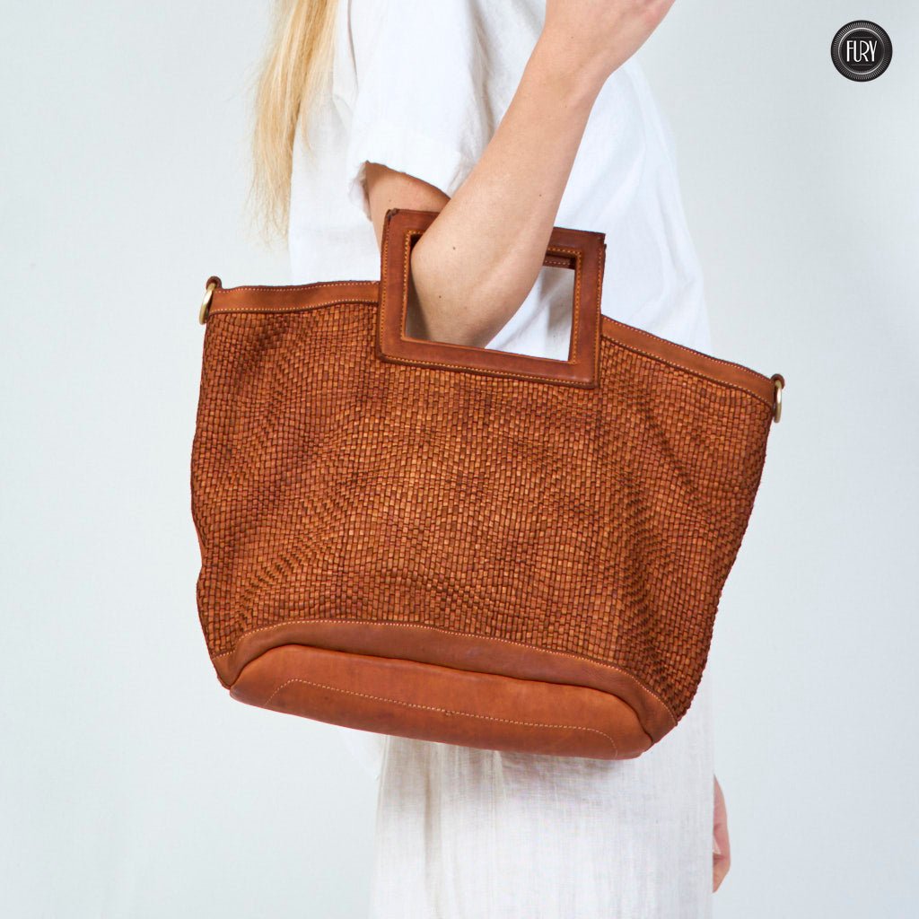 Borsa Aurelia in pelle intrecciata - Fury