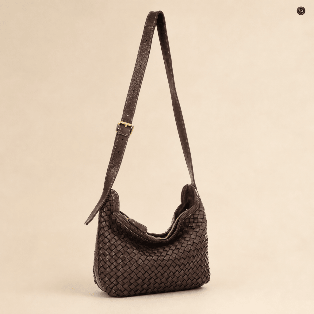 Borsa Fiamma in pelle intrecciata - Fury