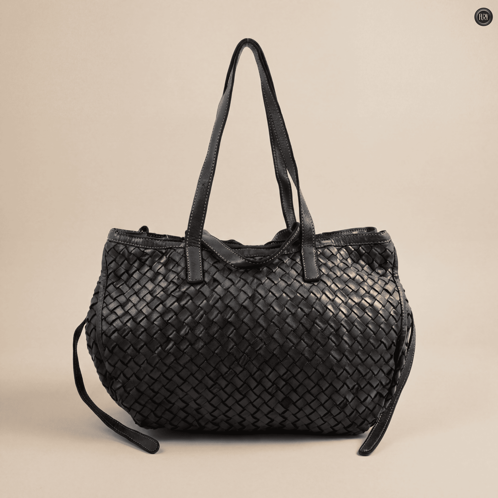 Borsa Flaminia in pelle intrecciata - Fury