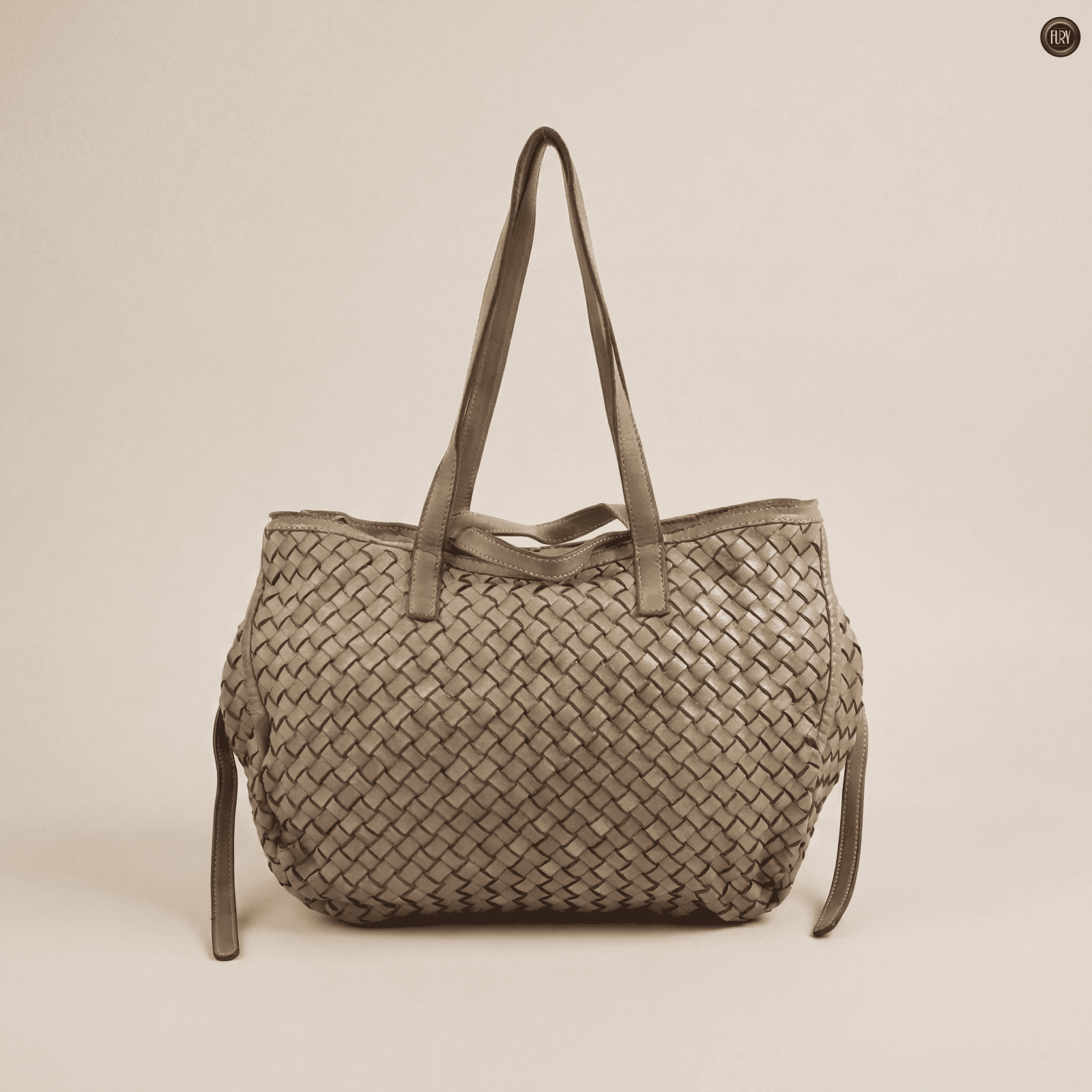 Borsa Flaminia in pelle intrecciata - Fury