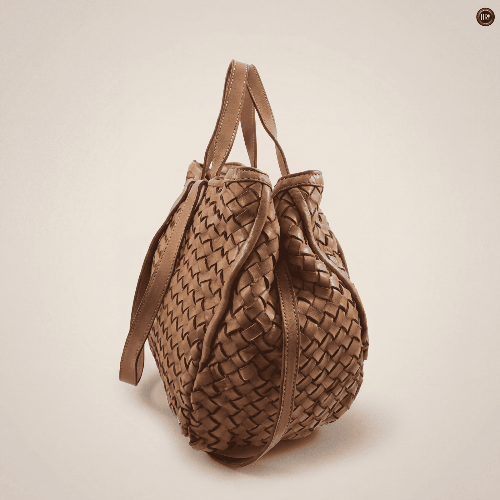 Borsa Flaminia in pelle intrecciata - Fury