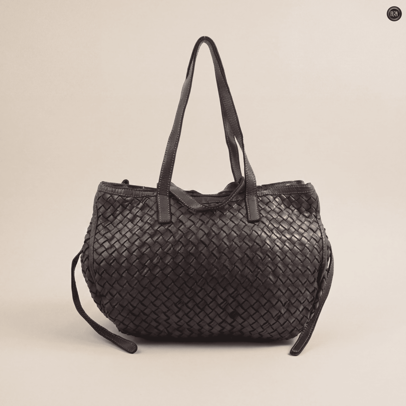 Borsa Flaminia in pelle intrecciata - Fury