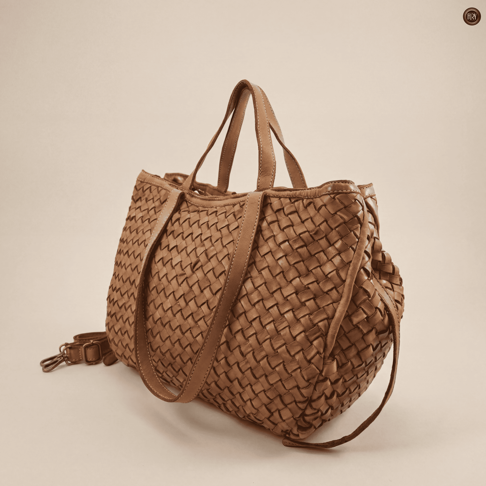 Borsa Flaminia in pelle intrecciata - Fury