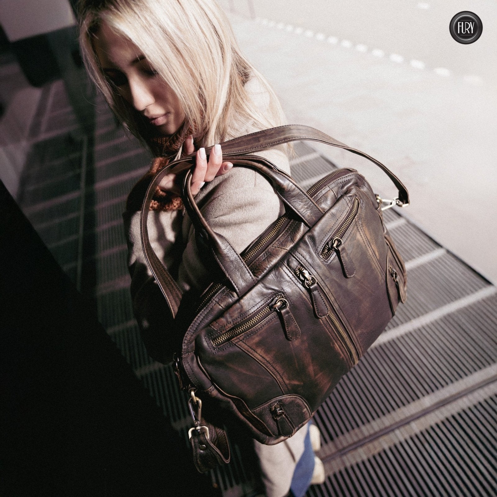 Borsa Heritage 49 in pelle - Edizione limitata - Fury