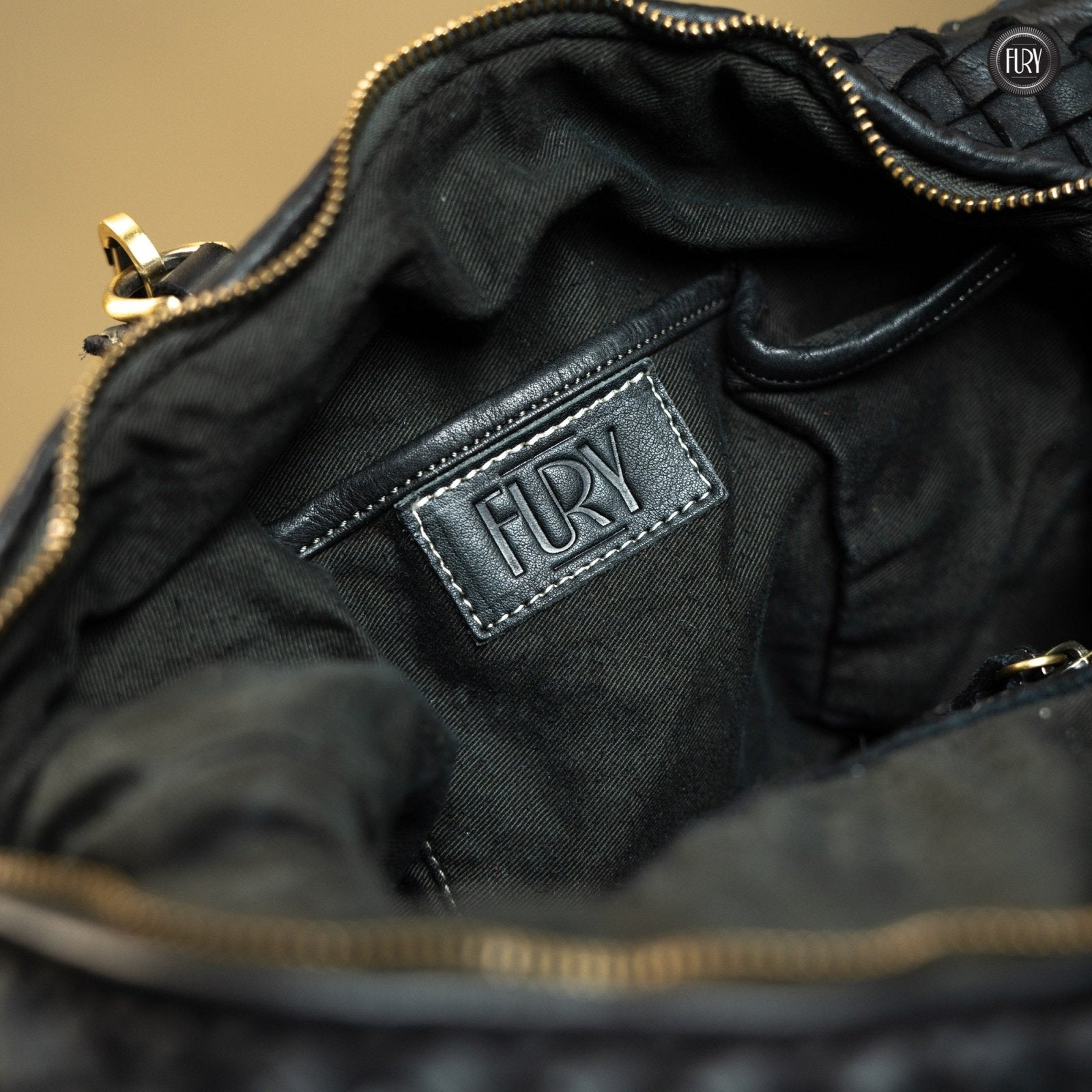 Borsa Lea in pelle intrecciata - Fury