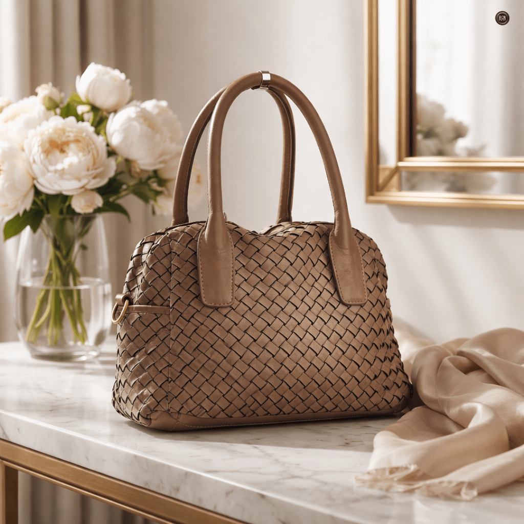 Borsa Lea in pelle intrecciata - Fury