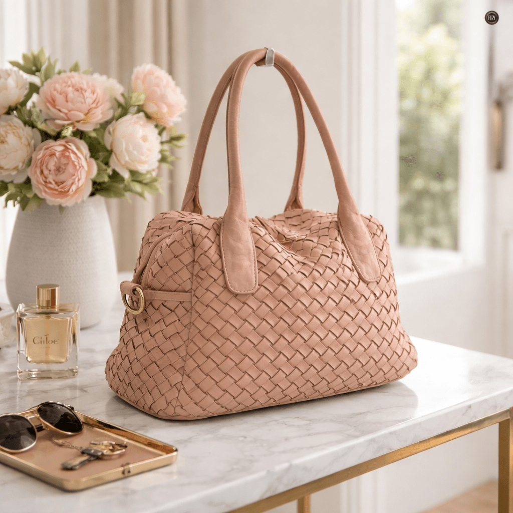 Borsa Lea in pelle intrecciata - Fury