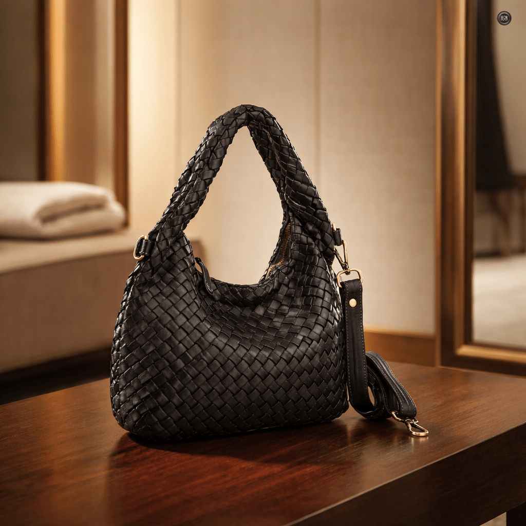 Borsa Livia in pelle intrecciata - Fury