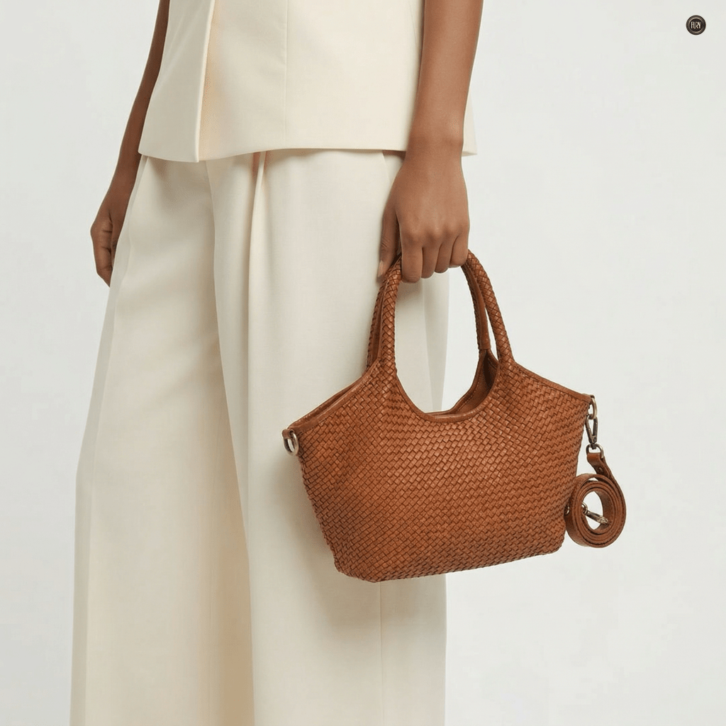 Borsa Nola in pelle intrecciata - Fury