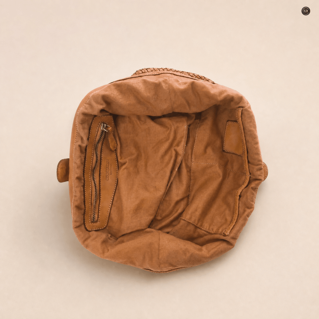 Borsa Nola Maxi in pelle intrecciata - Fury