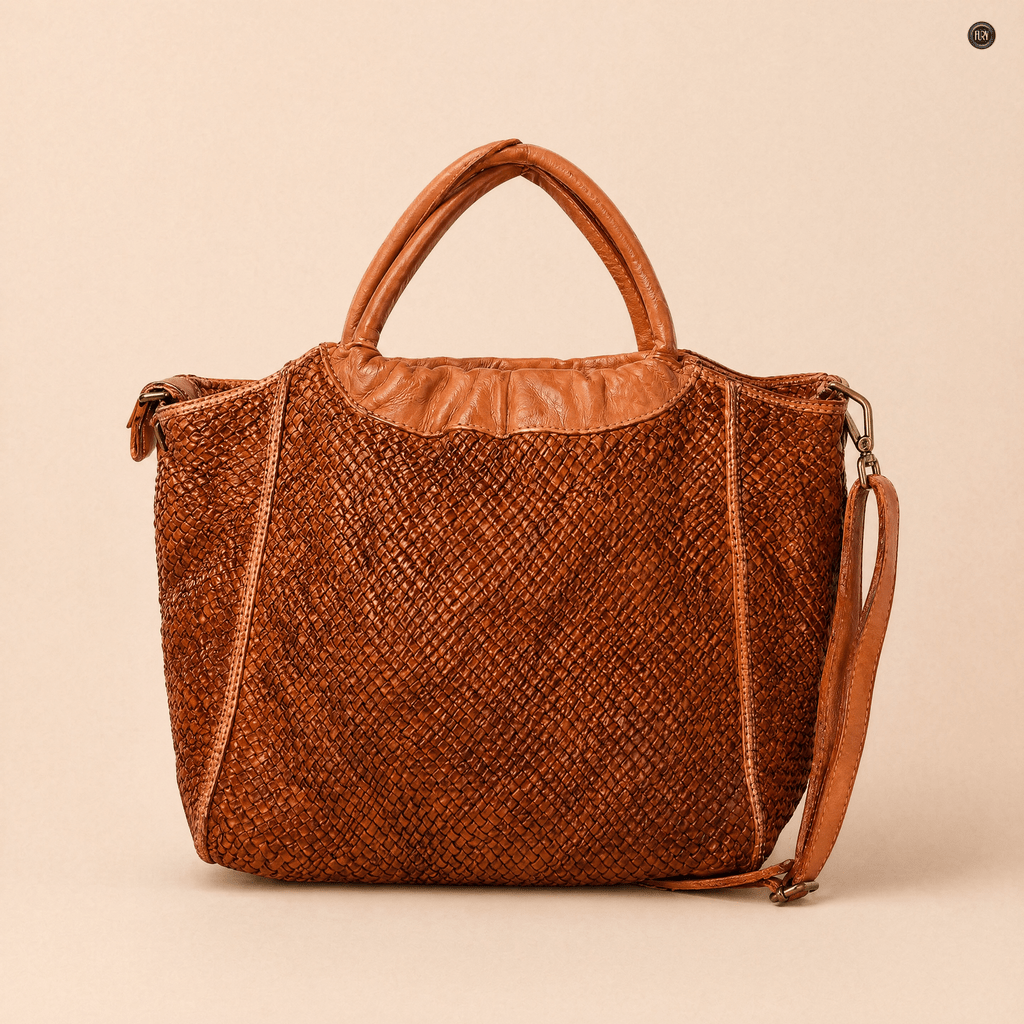 Borsa Prime in pelle intrecciata - Fury