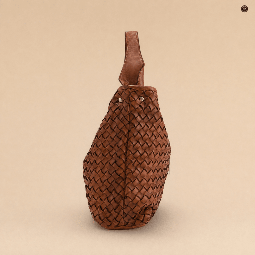 Borsa Sibilla Maxi in pelle intrecciata - Fury