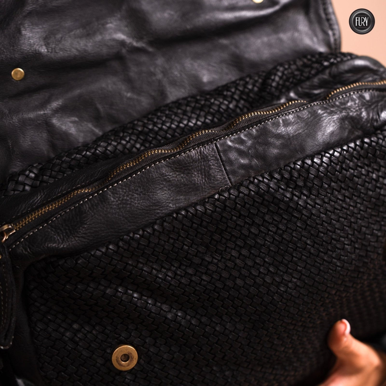 Borsa Siena Maxi in pelle intrecciata - Preordine - Fury