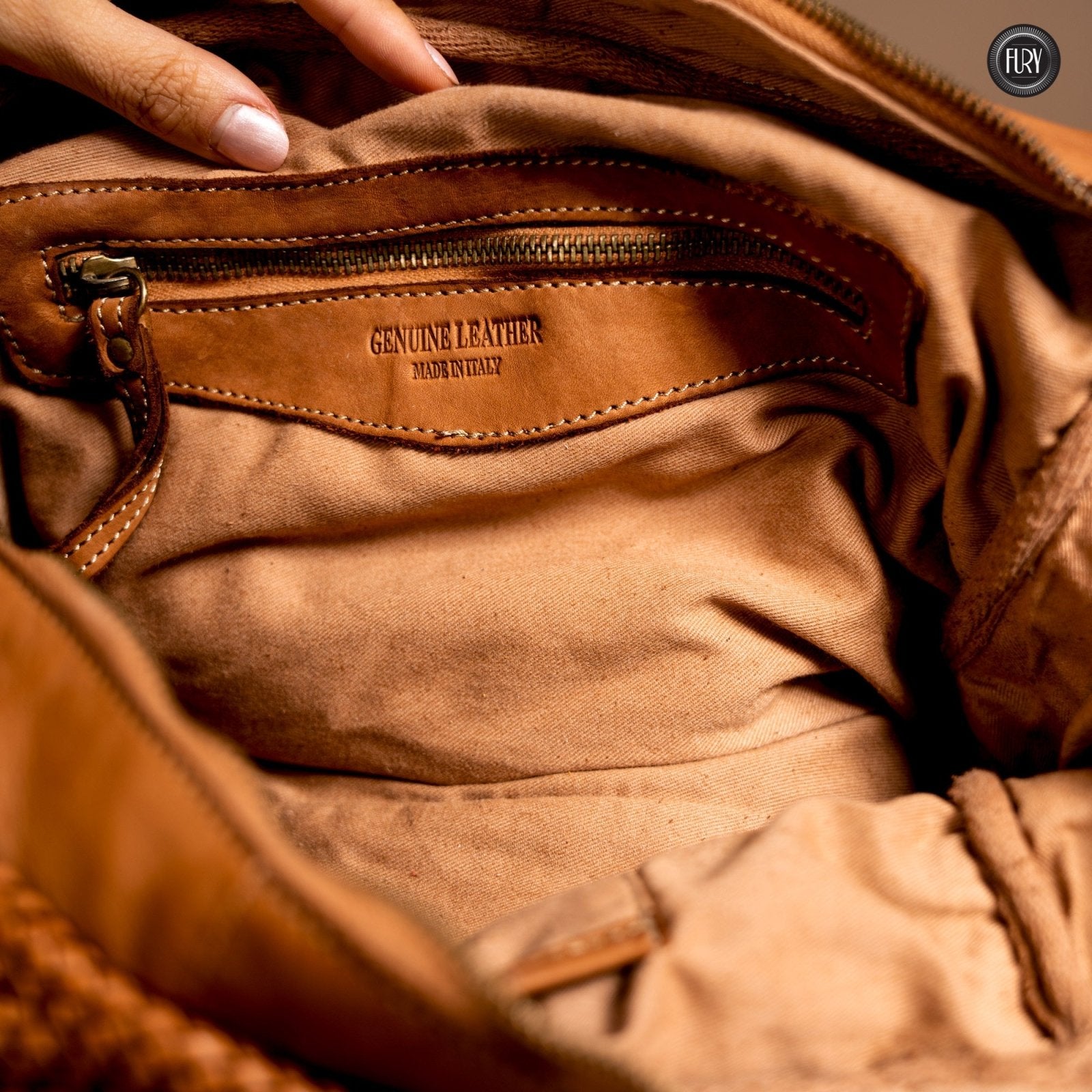 Borsa Siena Maxi in pelle intrecciata - Preordine - Fury