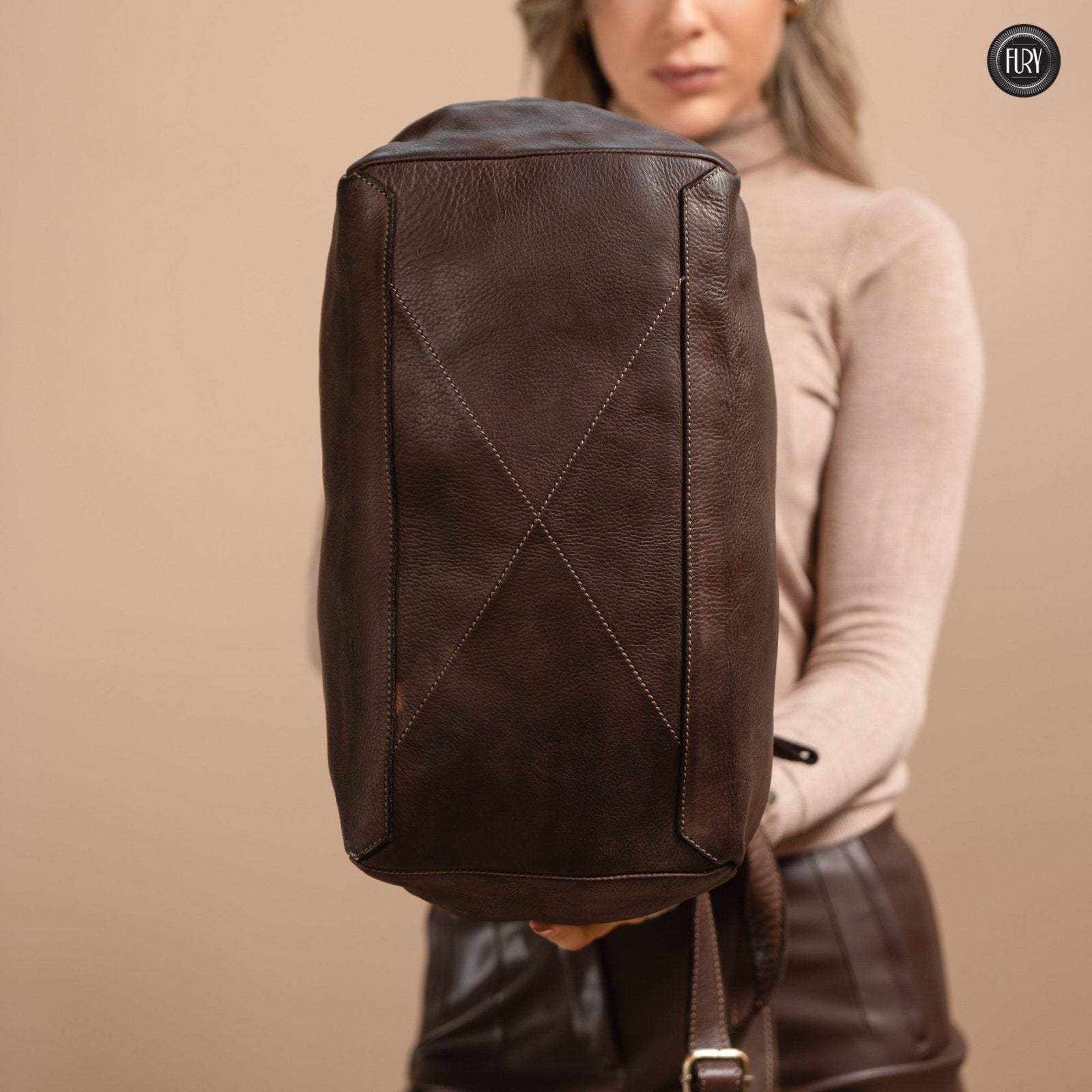 Borsa V in pelle - Fury