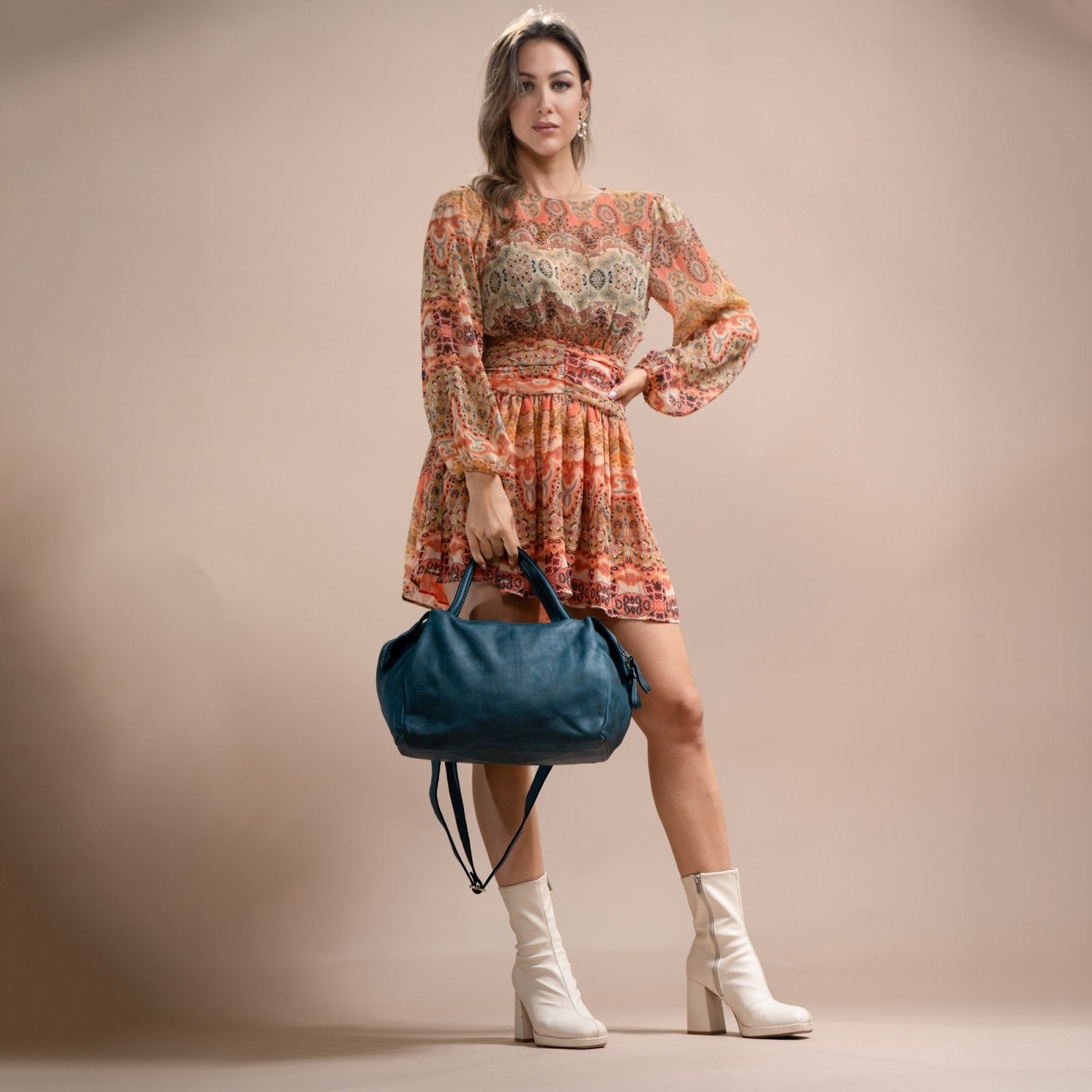 Borsa V in pelle - Fury