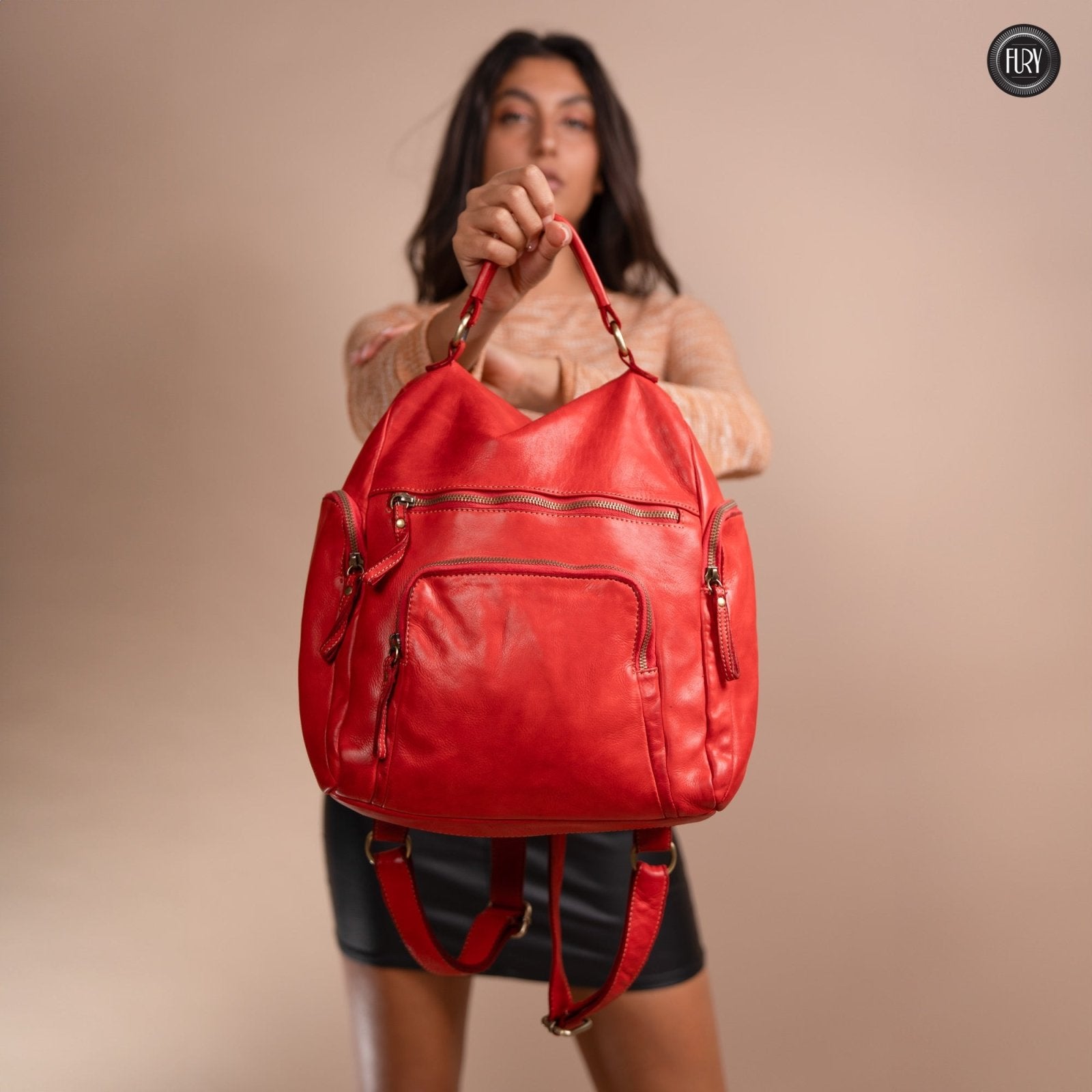 Zainetto Volterra in pelle - Fury