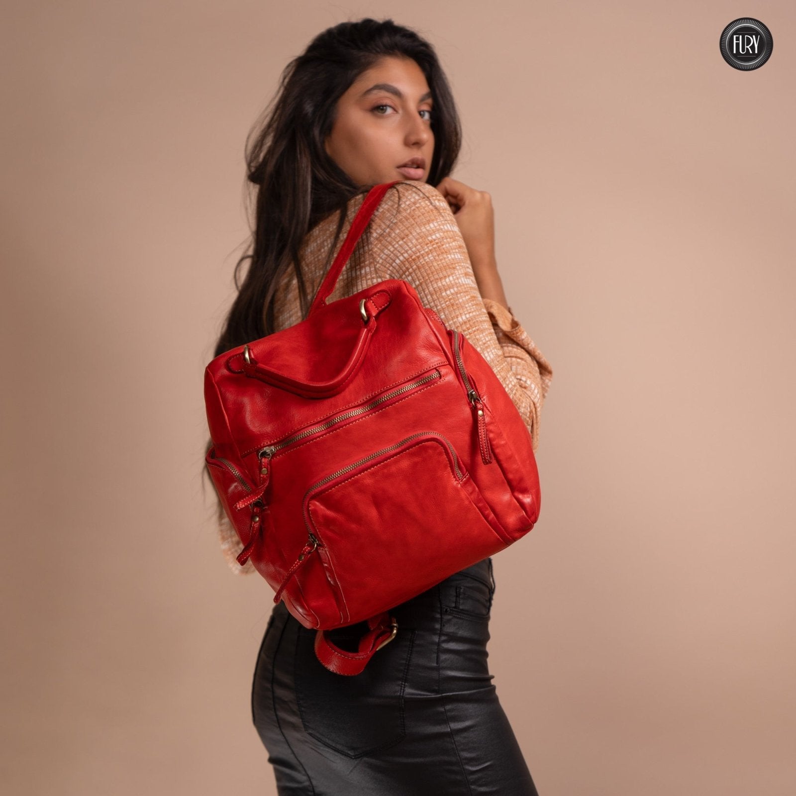 Zainetto Volterra in pelle - Fury