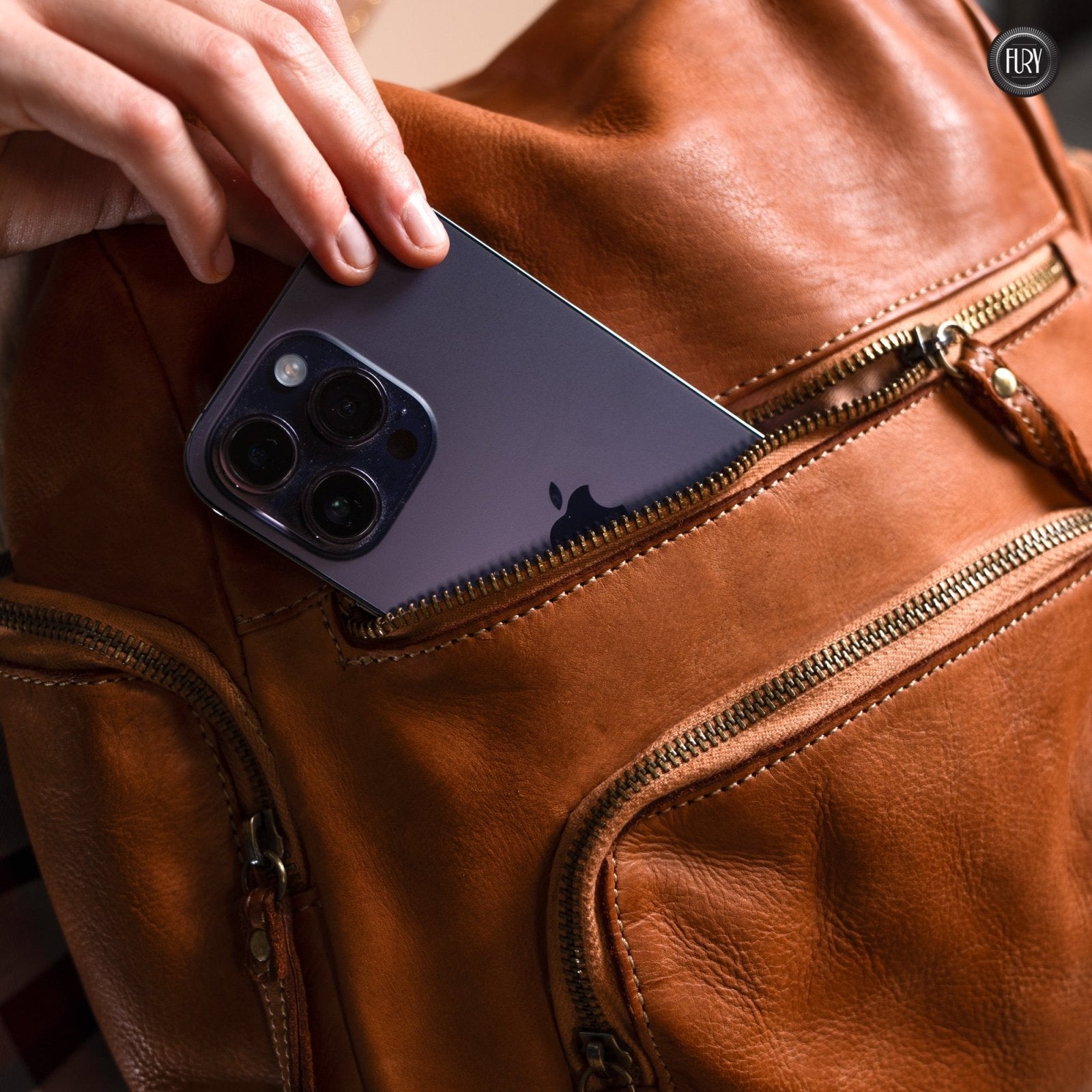 Zainetto Volterra in pelle - Fury