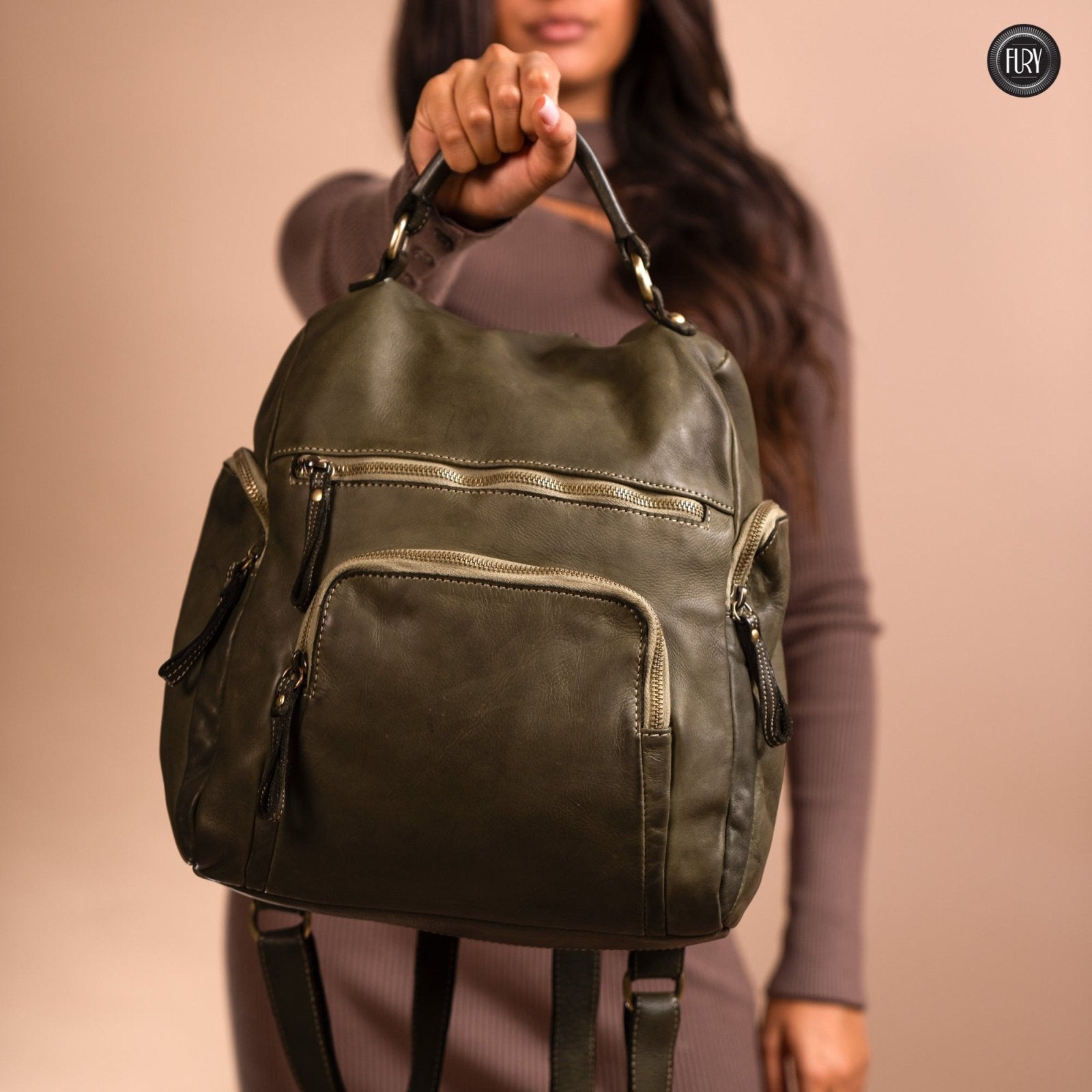 Zainetto Volterra in pelle - Fury