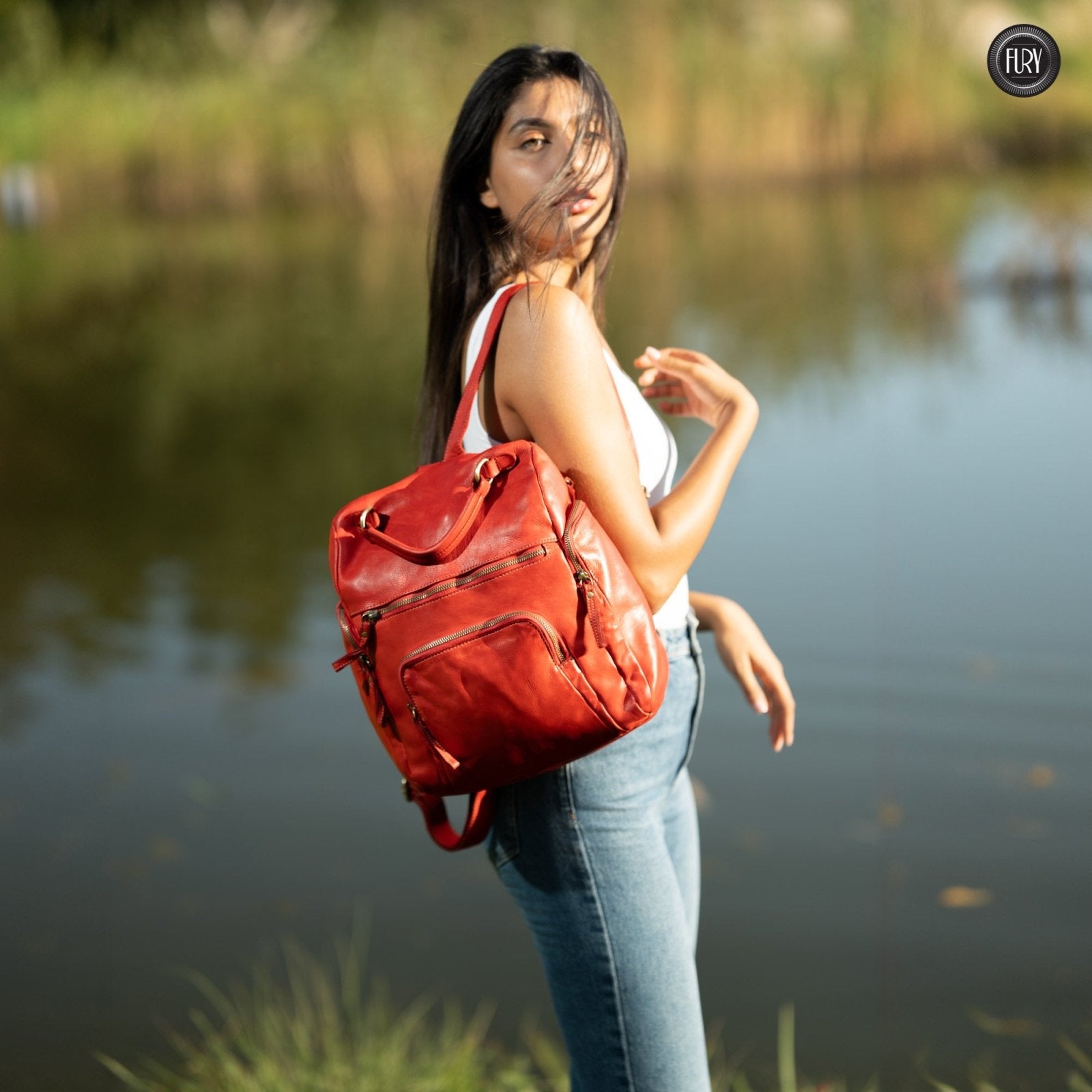 Zainetto Volterra in pelle - Fury