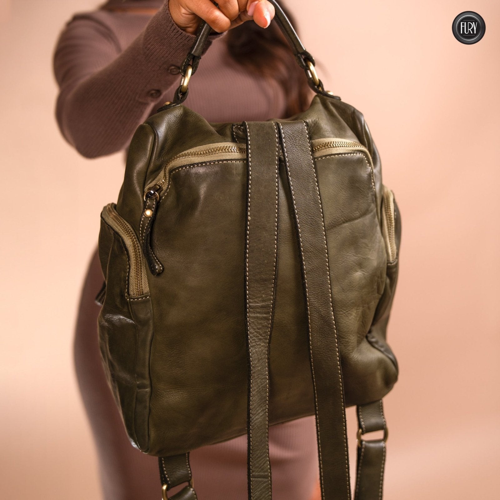 Zainetto Volterra in pelle - Fury