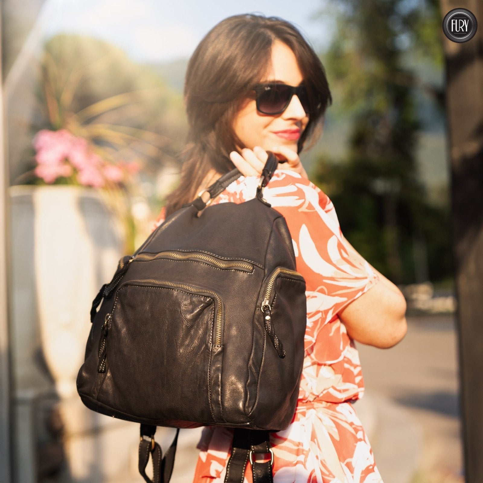 Zainetto Volterra in pelle - Fury