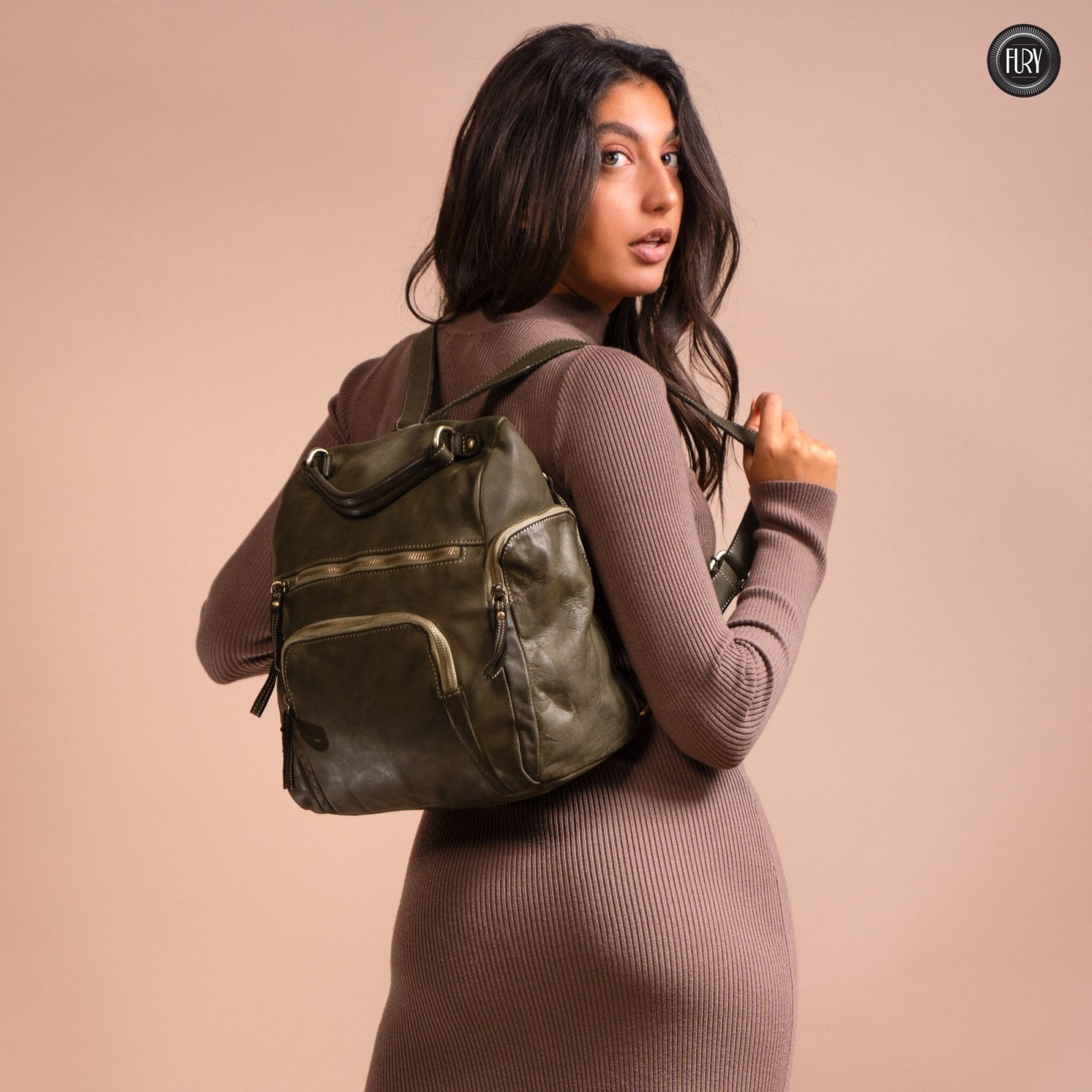 Zainetto Volterra in pelle - Fury