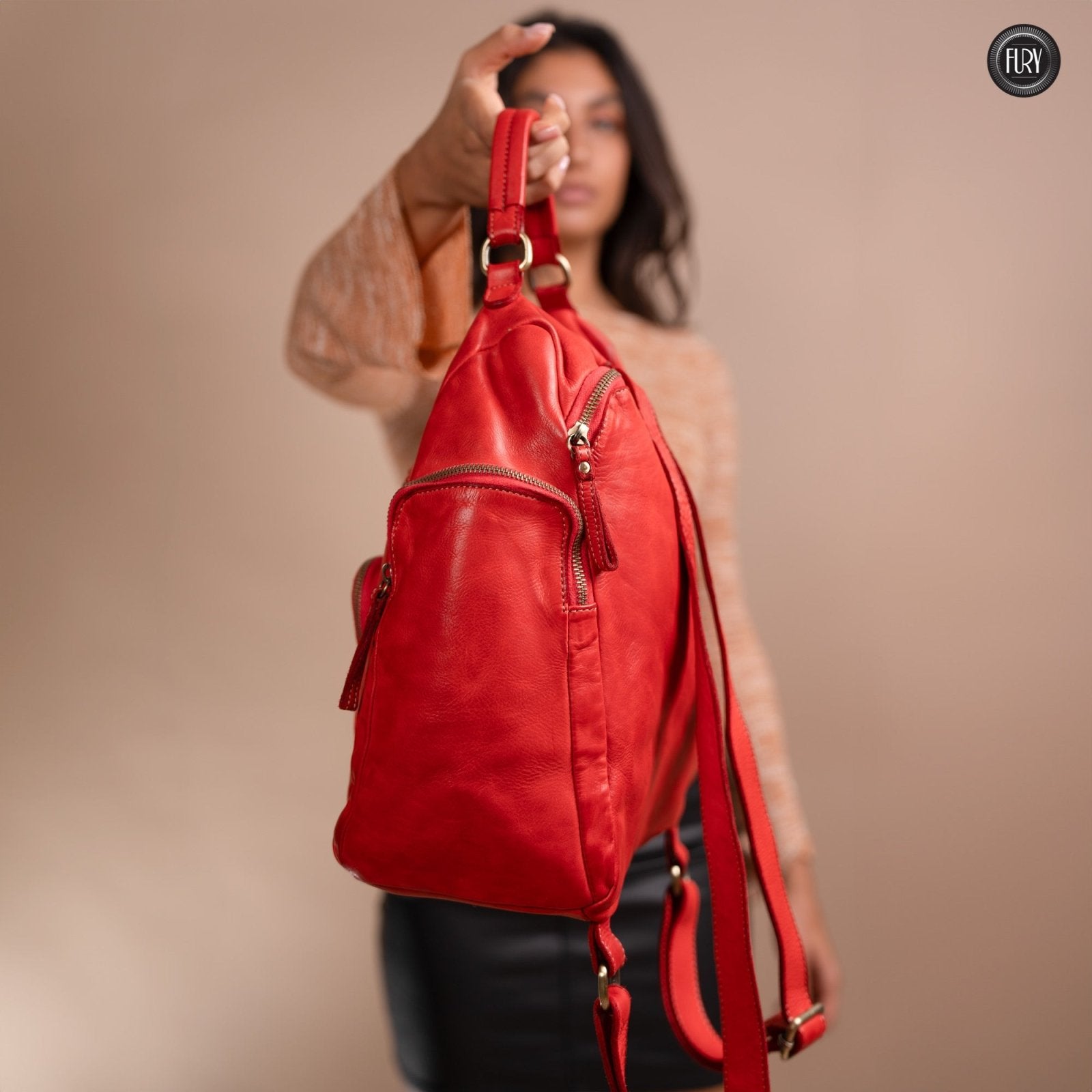 Zainetto Volterra in pelle - Fury