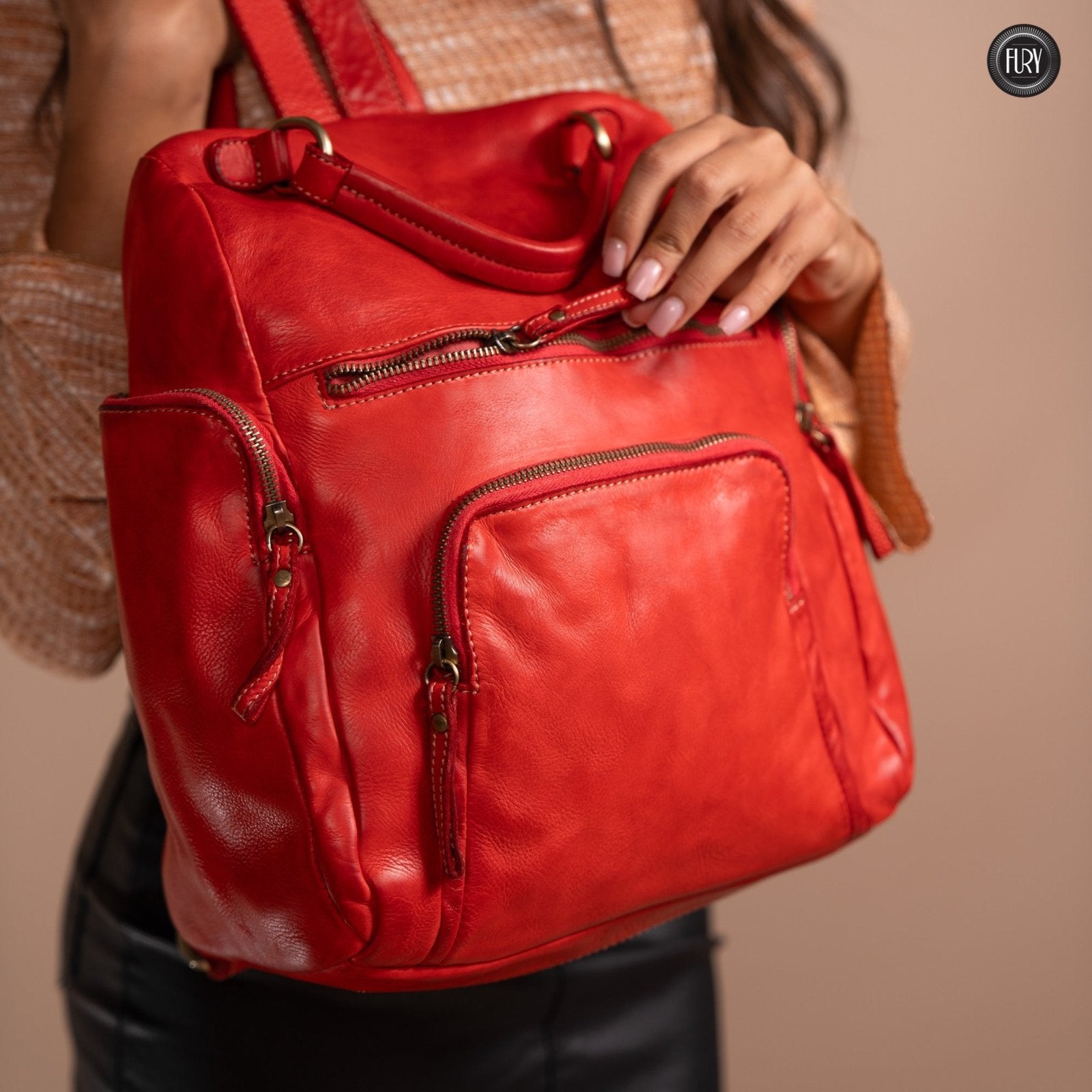 Zainetto Volterra in pelle - Fury