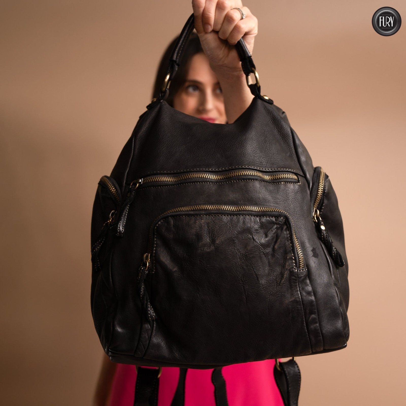 Zainetto Volterra in pelle - Fury