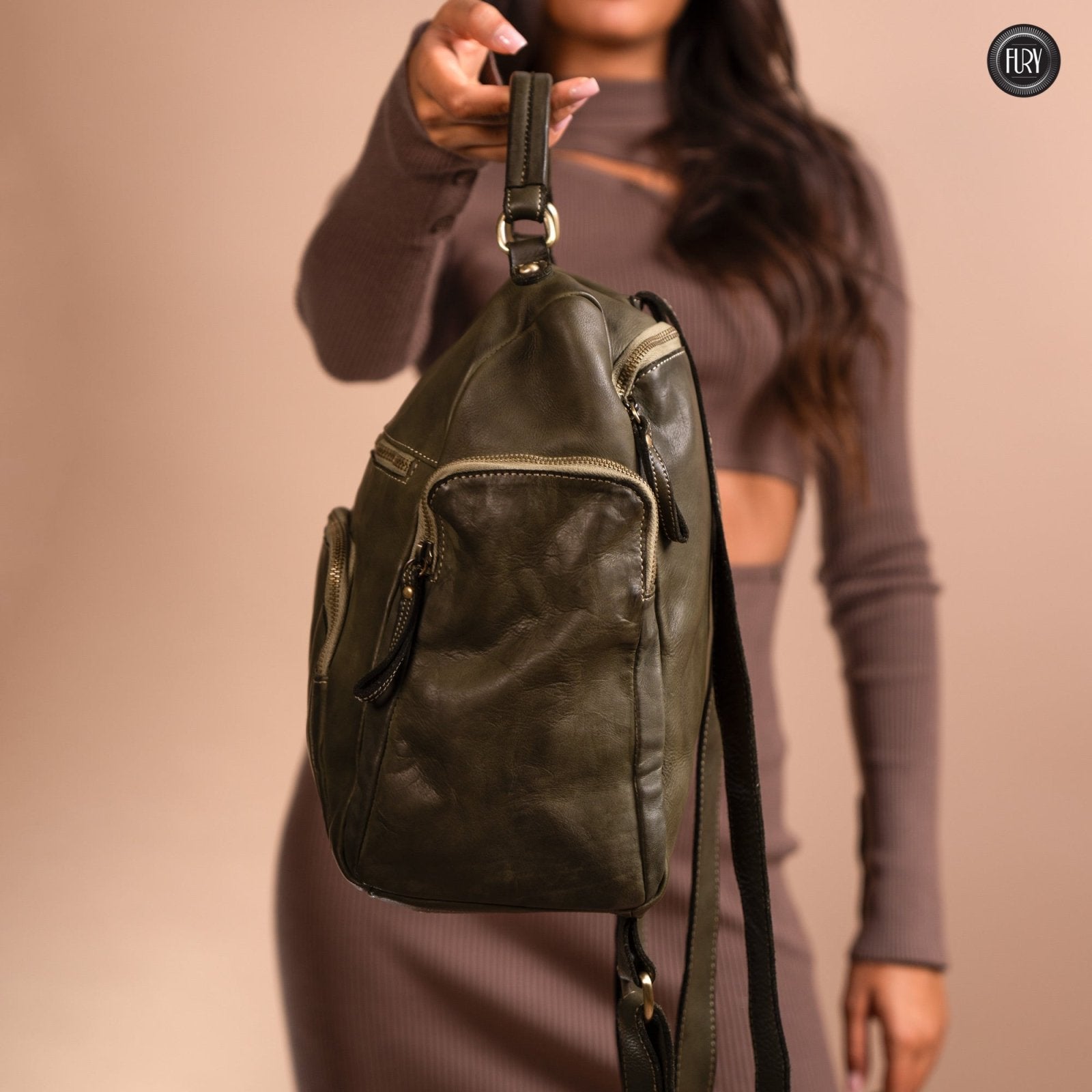 Zainetto Volterra in pelle - Fury