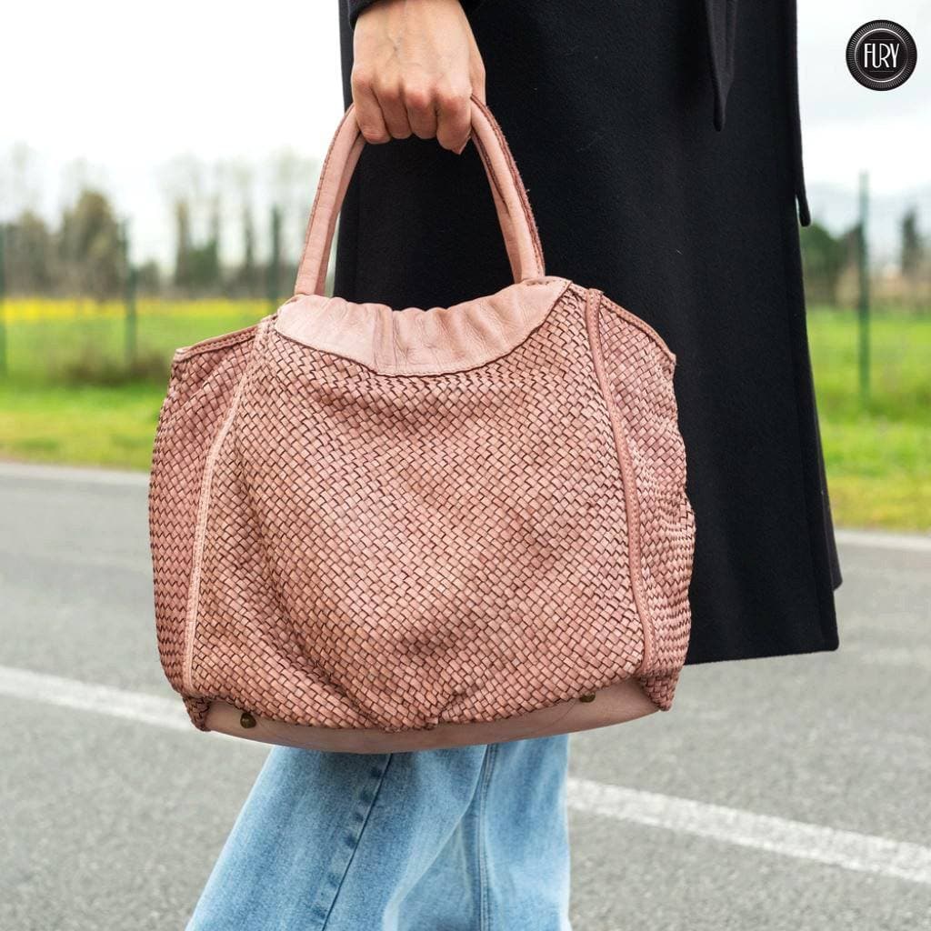 Borsa Prime in pelle intrecciata - Fury