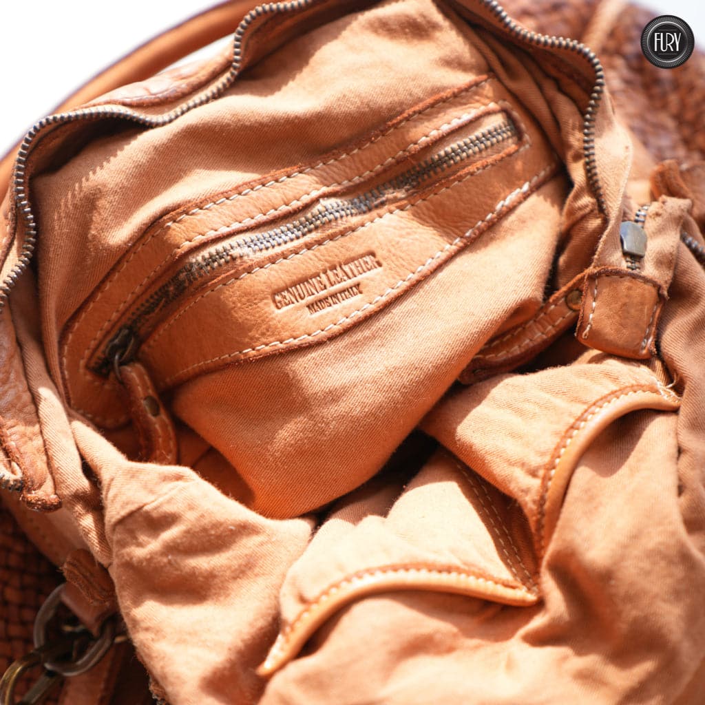 Borsa Prime in pelle intrecciata - Fury