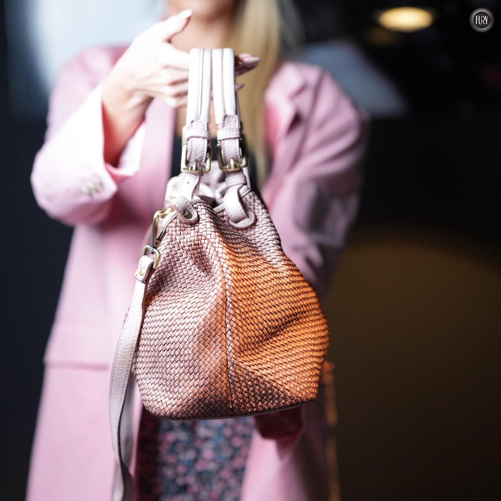 Borsa Talia in pelle intrecciata - Fury