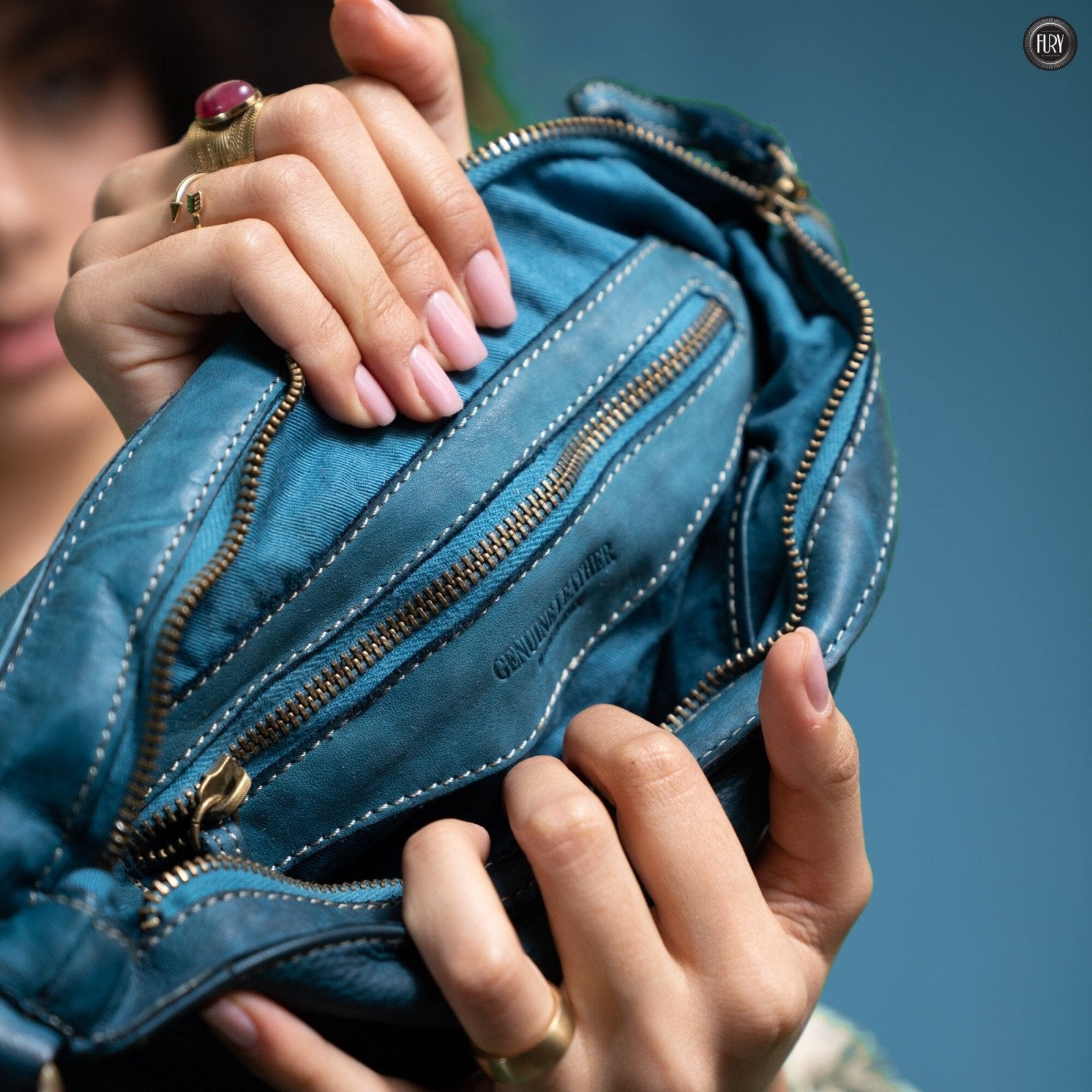 Pochette Sofia in pelle - Fury