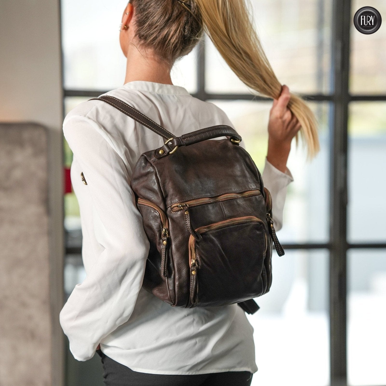 Zainetto Volterra in pelle - Fury
